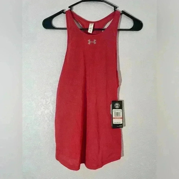 Under Armour NWT Women’s XS UA Qualifier HexDelta Pink Tank Top - Picture 3 of 9